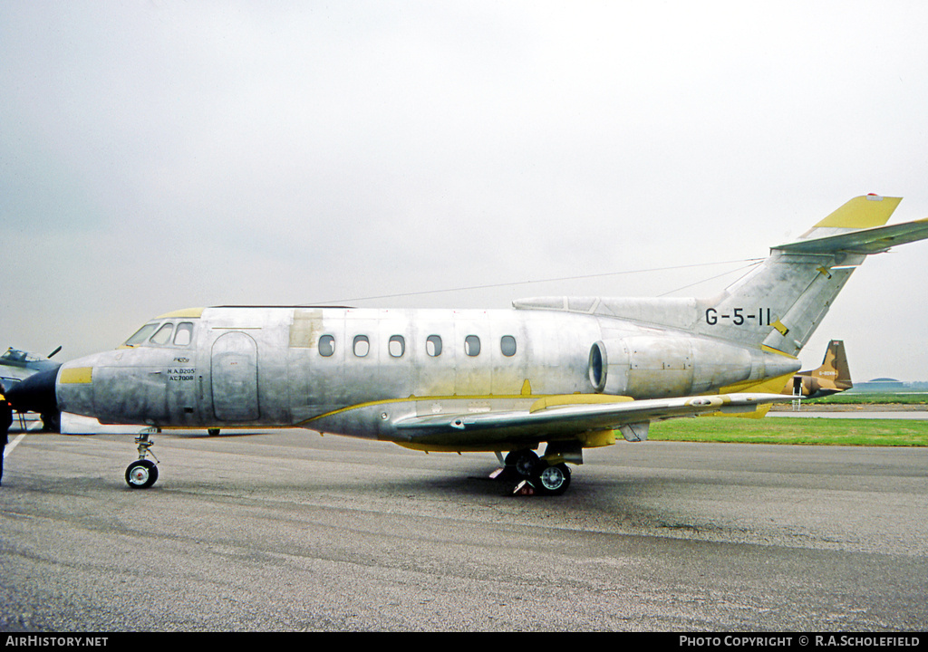 Aircraft Photo of G-5-11 | British Aerospace HS-125-700A | AirHistory.net #13603