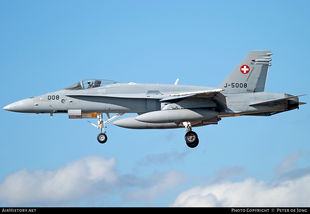 Aircraft Photo of J-5008 | McDonnell Douglas F/A-18C Hornet | Switzerland - Air Force | AirHistory.net #13604