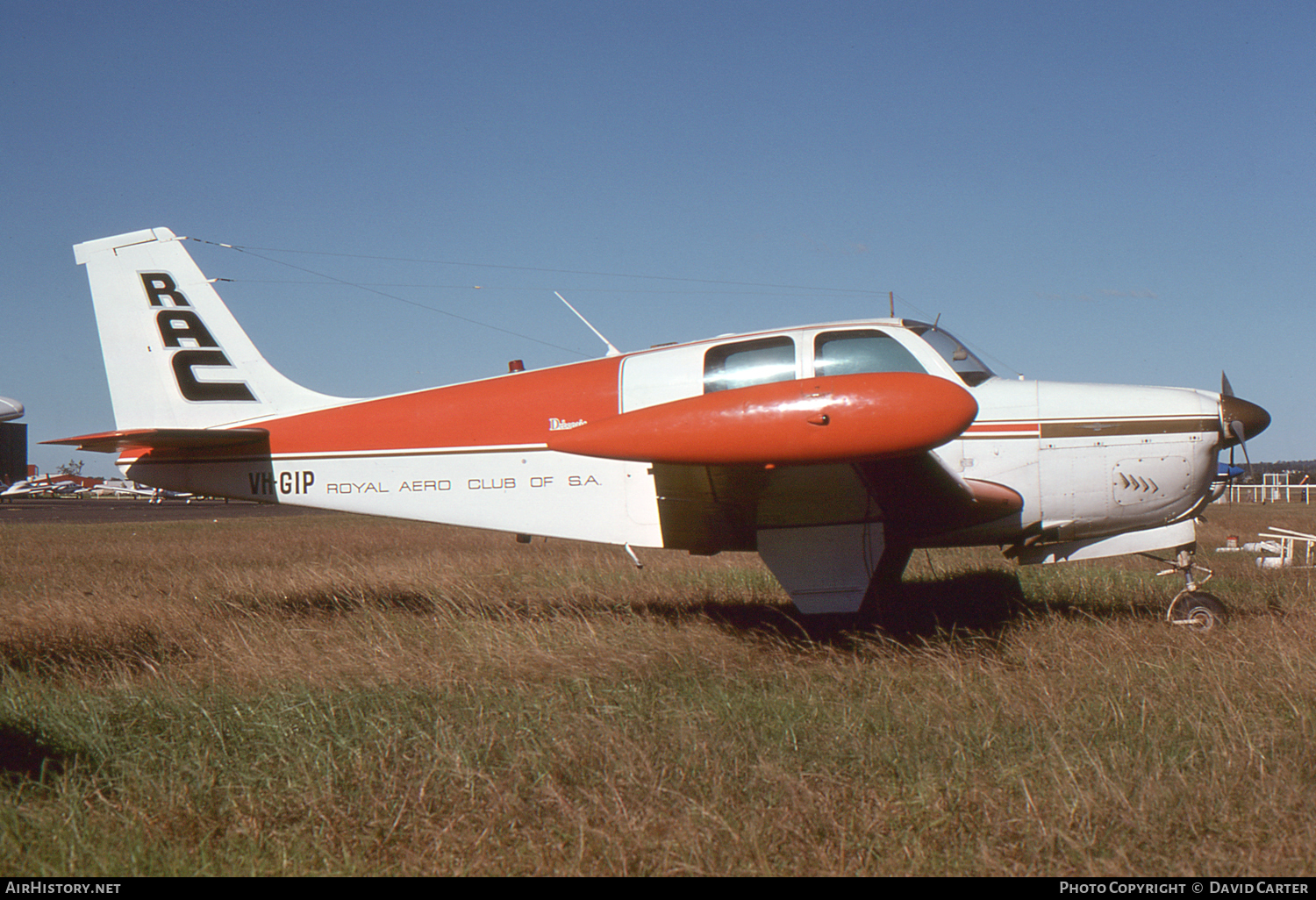 Aircraft Photo of VH-GIP | Beech B33 Debonair | Royal Aero Club of South Australia | AirHistory.net #13655