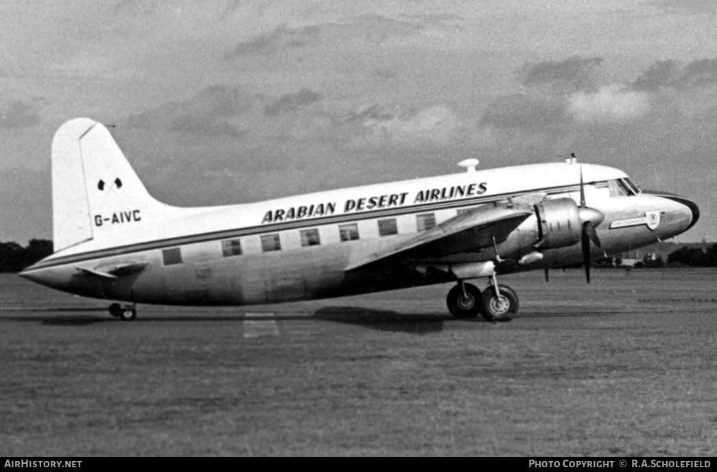 Aircraft Photo of G-AIVC | Vickers 610 Viking 1B | Arabian Desert Airlines | AirHistory.net #13721