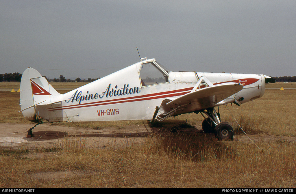 Aircraft Photo of VH-GWS | Piper PA-25-235 Pawnee 235 A1 | Alpine Aviation | AirHistory.net #13728