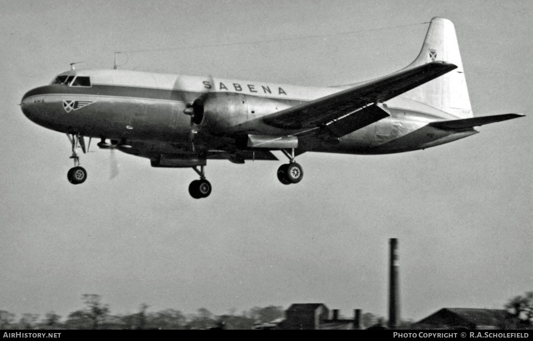 Aircraft Photo of OO-AWO | Convair 240-12 | Sabena | AirHistory.net #13800