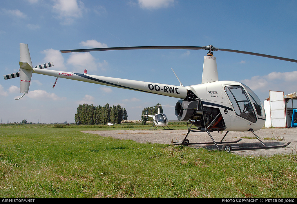 Aircraft Photo of OO-RWC | Robinson R-22 Beta II | AirHistory.net #13817