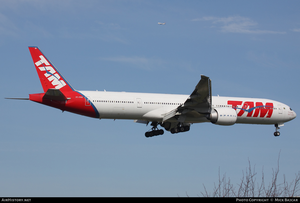 Aircraft Photo of PT-MUG | Boeing 777-32W/ER | TAM Linhas Aéreas | AirHistory.net #13833