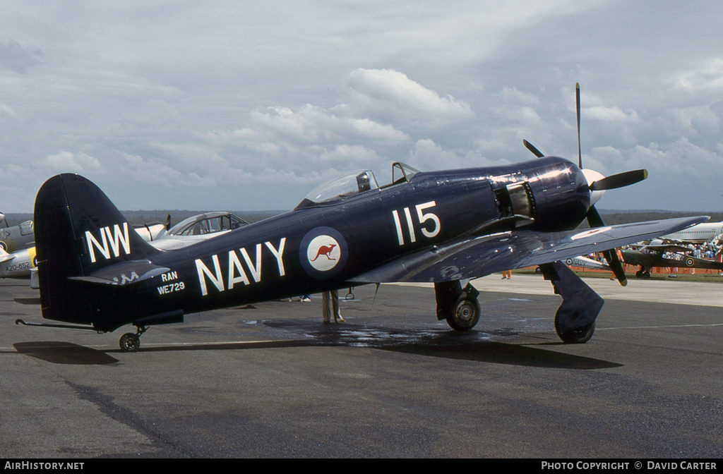 Aircraft Photo of VH-HFX / WE729 | Hawker Fury FB10 | Australia - Navy | AirHistory.net #13856