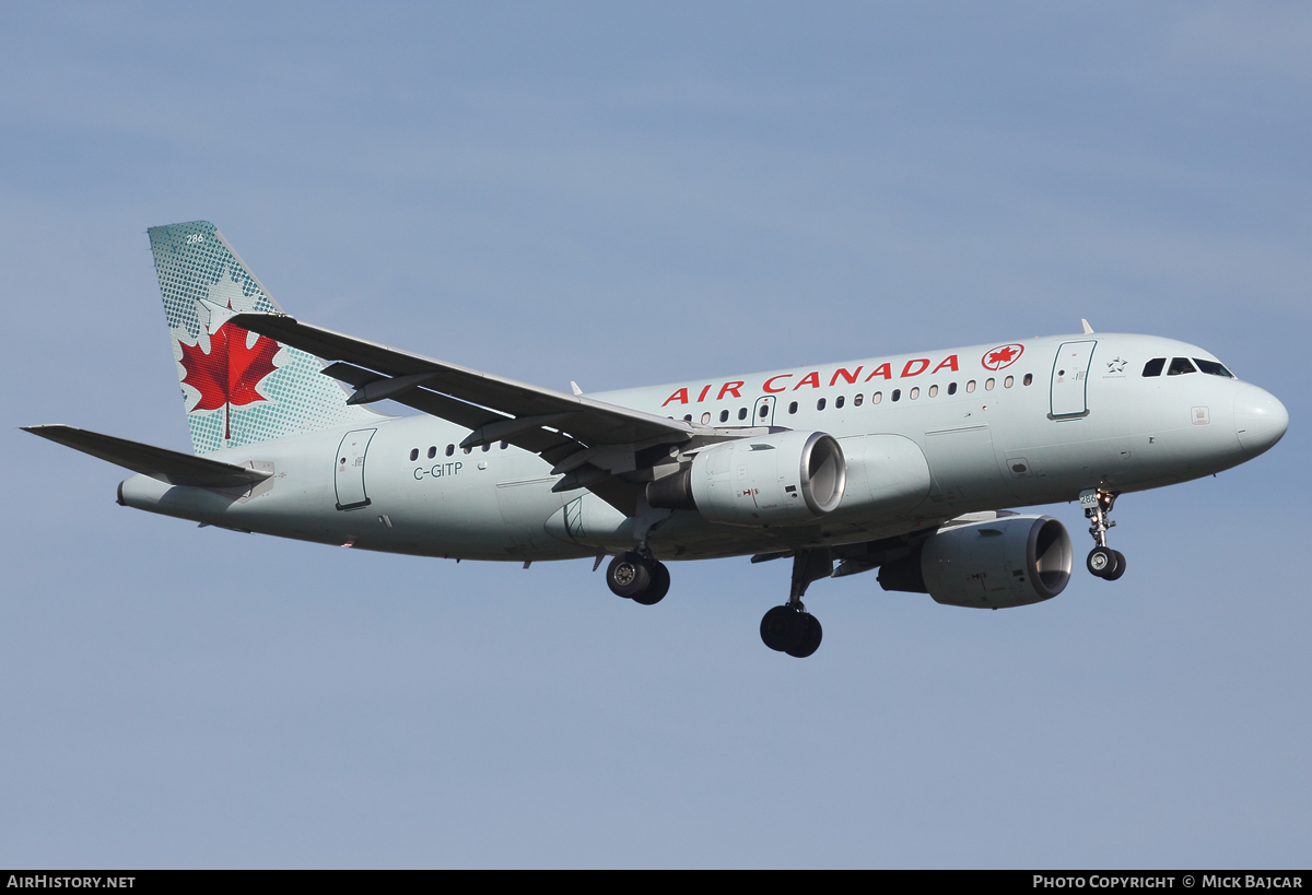 Aircraft Photo of C-GITP | Airbus A319-112 | Air Canada | AirHistory.net #13865