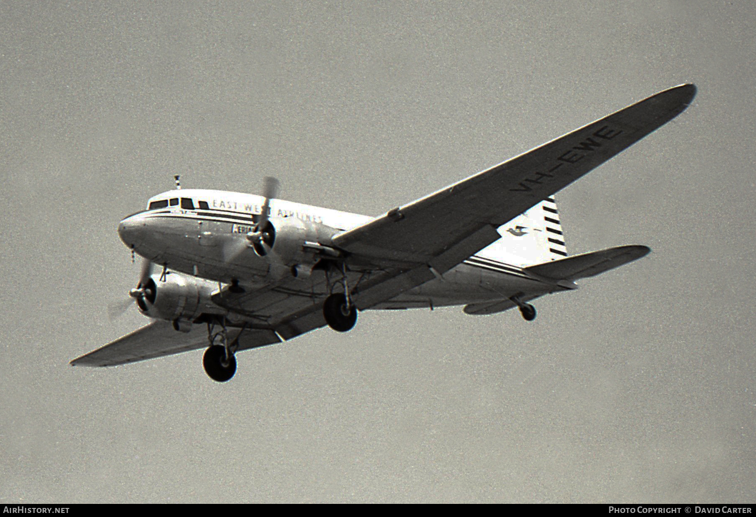 Aircraft Photo of VH-EWE | Douglas DC-3(C) | East-West Airlines | AirHistory.net #13869