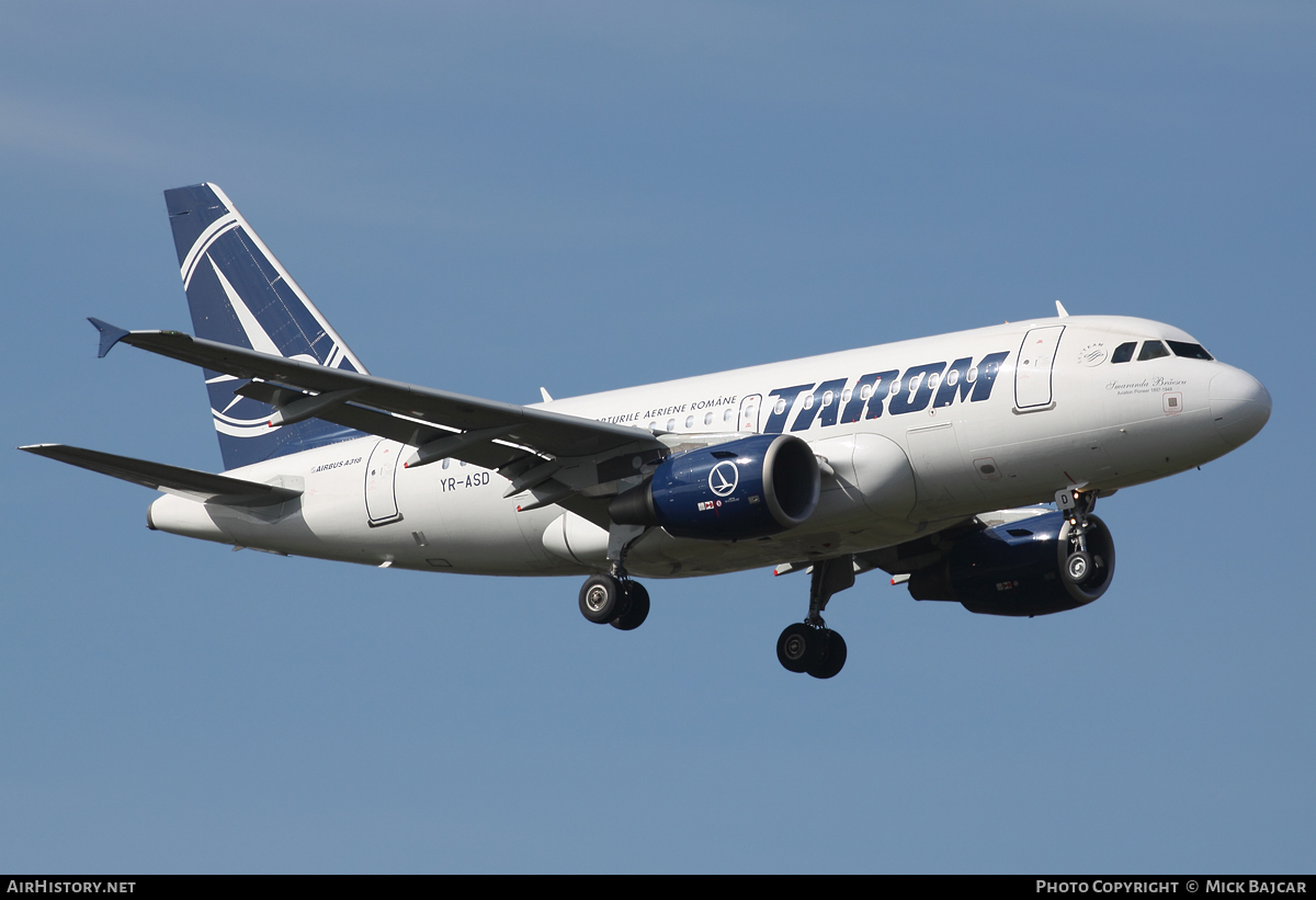 Aircraft Photo of YR-ASD | Airbus A318-111 | TAROM - Transporturile Aeriene Române | AirHistory.net #13871