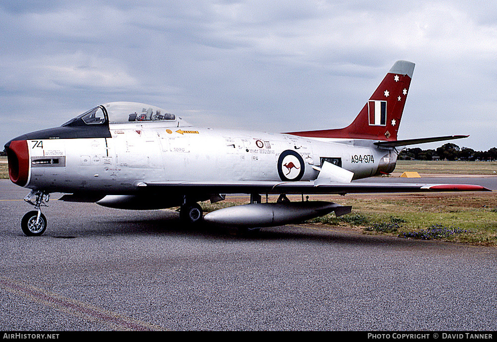 Aircraft Photo of A94-974 | Commonwealth CA-27 Sabre Mk32 | Australia - Air Force | AirHistory.net #13873