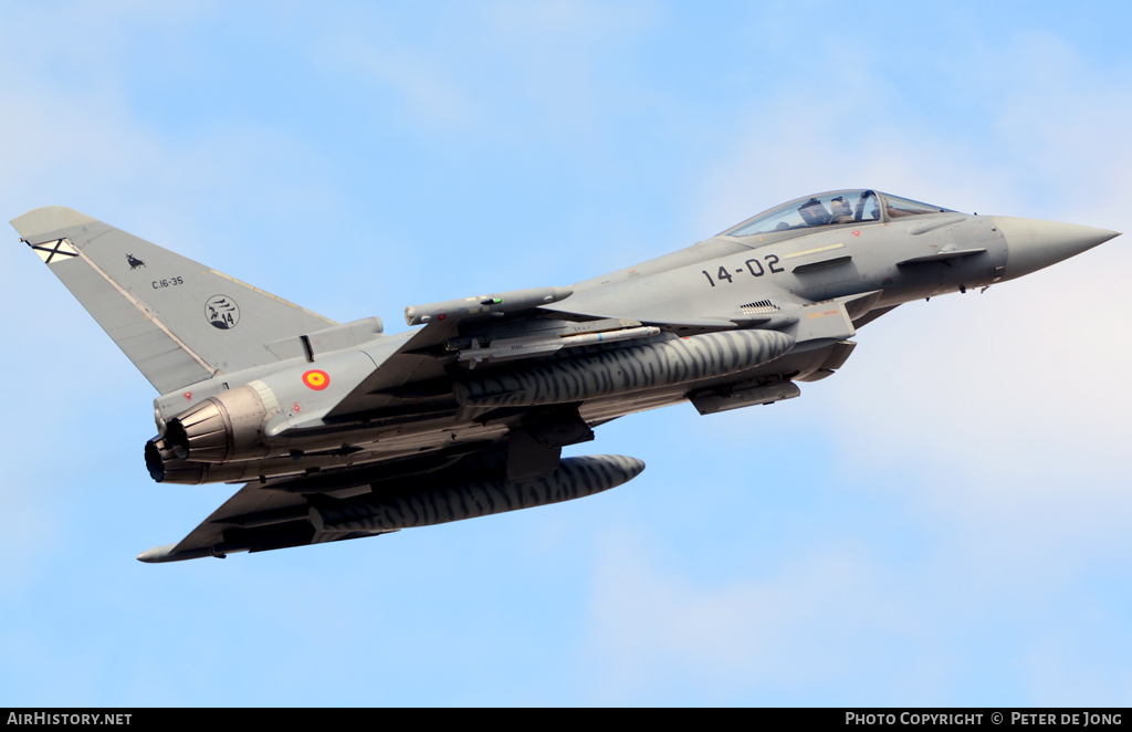 Aircraft Photo of C16-35 | Eurofighter EF-2000 Typhoon S | Spain - Air Force | AirHistory.net #13875