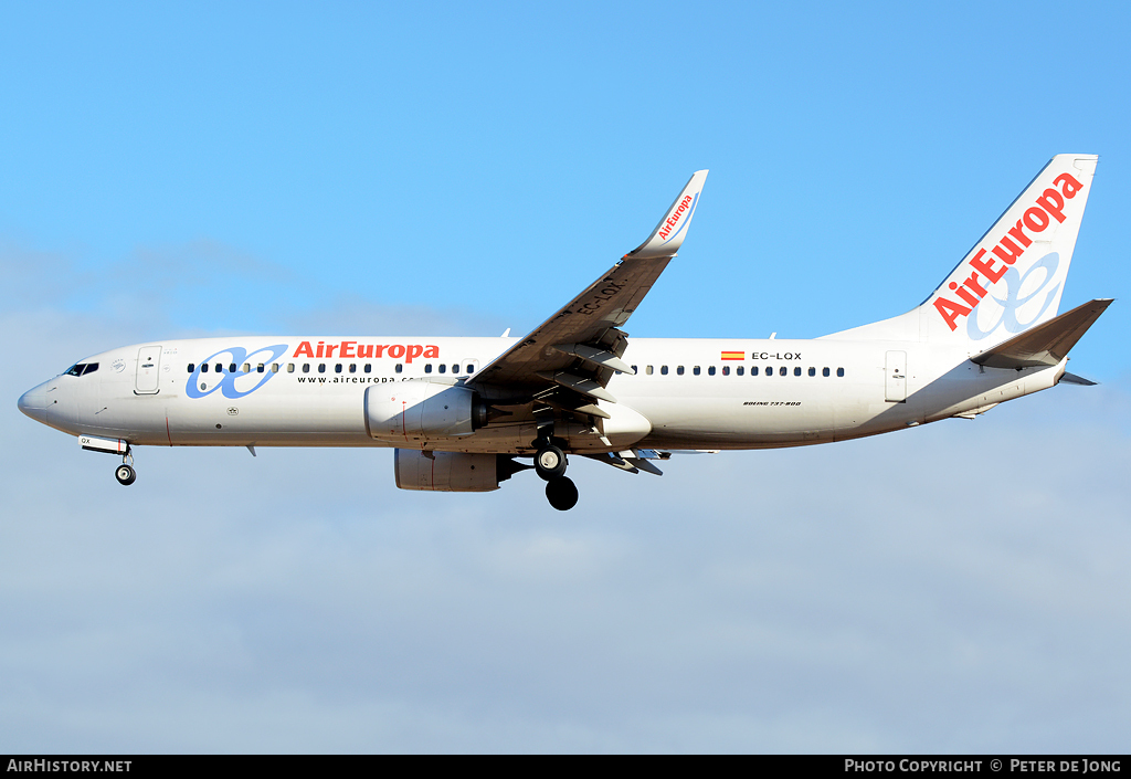 Aircraft Photo of EC-LQX | Boeing 737-85P | Air Europa | AirHistory.net #13879