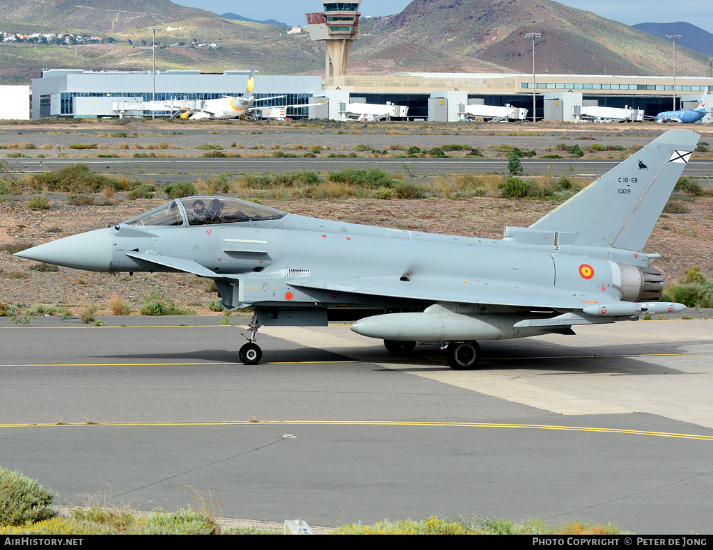 Aircraft Photo of C.16-58 | Eurofighter EF-2000 Typhoon S | Spain - Air Force | AirHistory.net #13881
