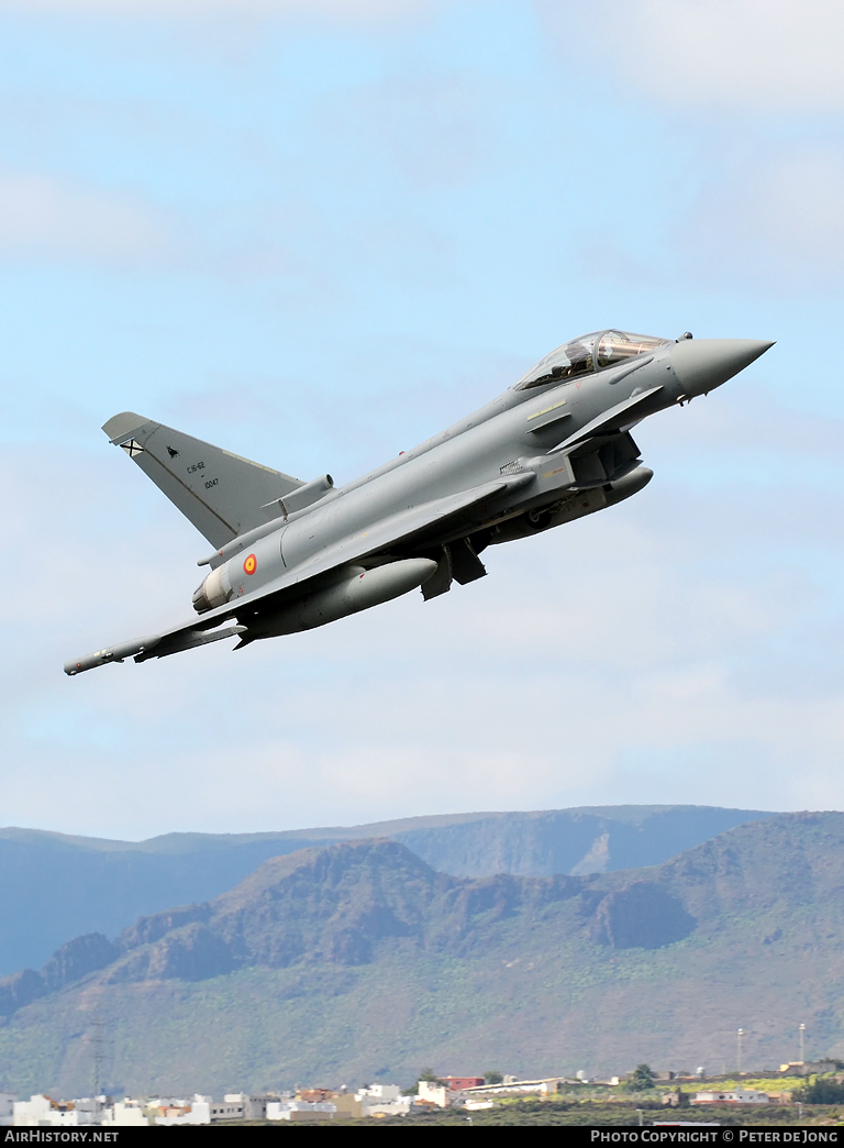 Aircraft Photo of C16-62 | Eurofighter EF-2000 Typhoon S | Spain - Air Force | AirHistory.net #13887