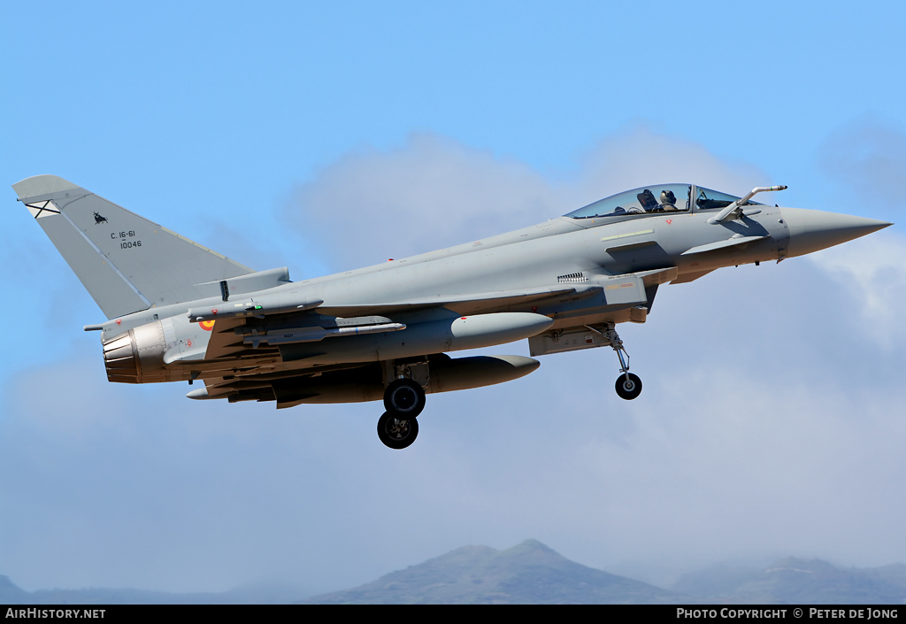 Aircraft Photo of C.16-61 | Eurofighter EF-2000 Typhoon S | Spain - Air Force | AirHistory.net #13889
