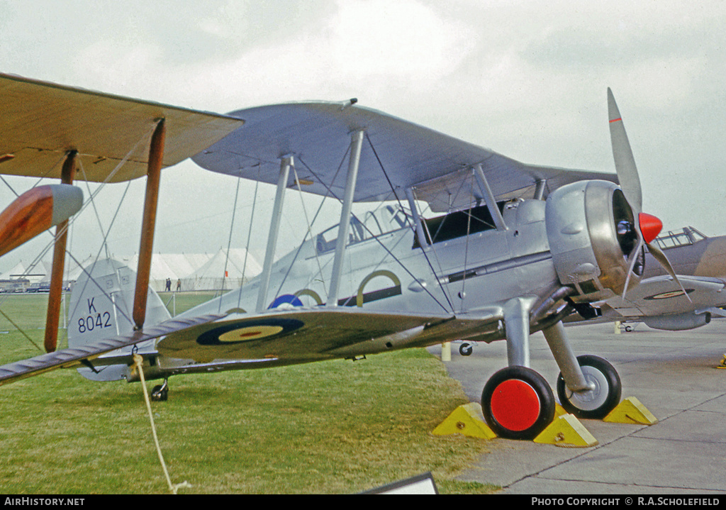 Aircraft Photo of K8042 | Gloster Gladiator Mk2 | UK - Air Force | AirHistory.net #13907