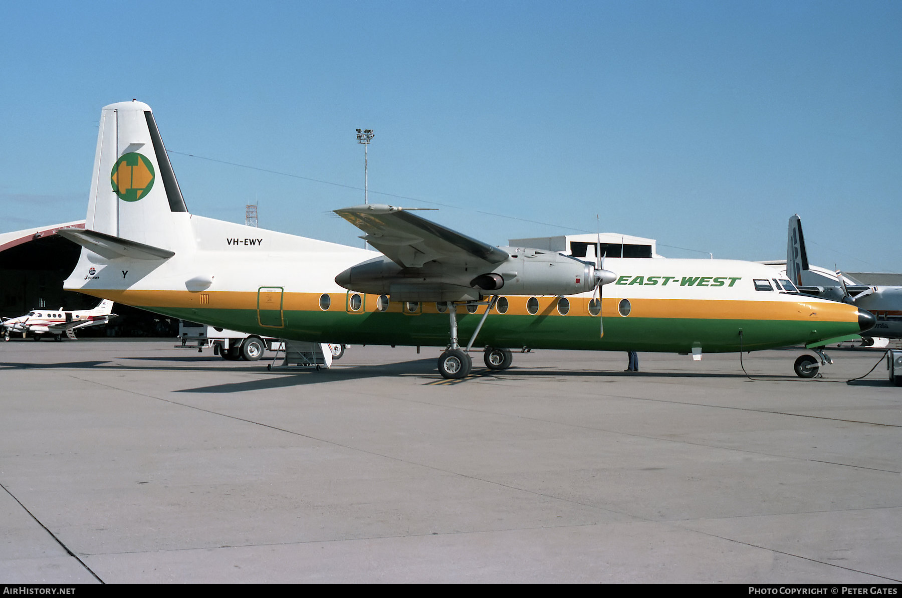 Aircraft Photo of VH-EWY | Fokker F27-500F/RF Friendship | East-West Airlines | AirHistory.net #13915