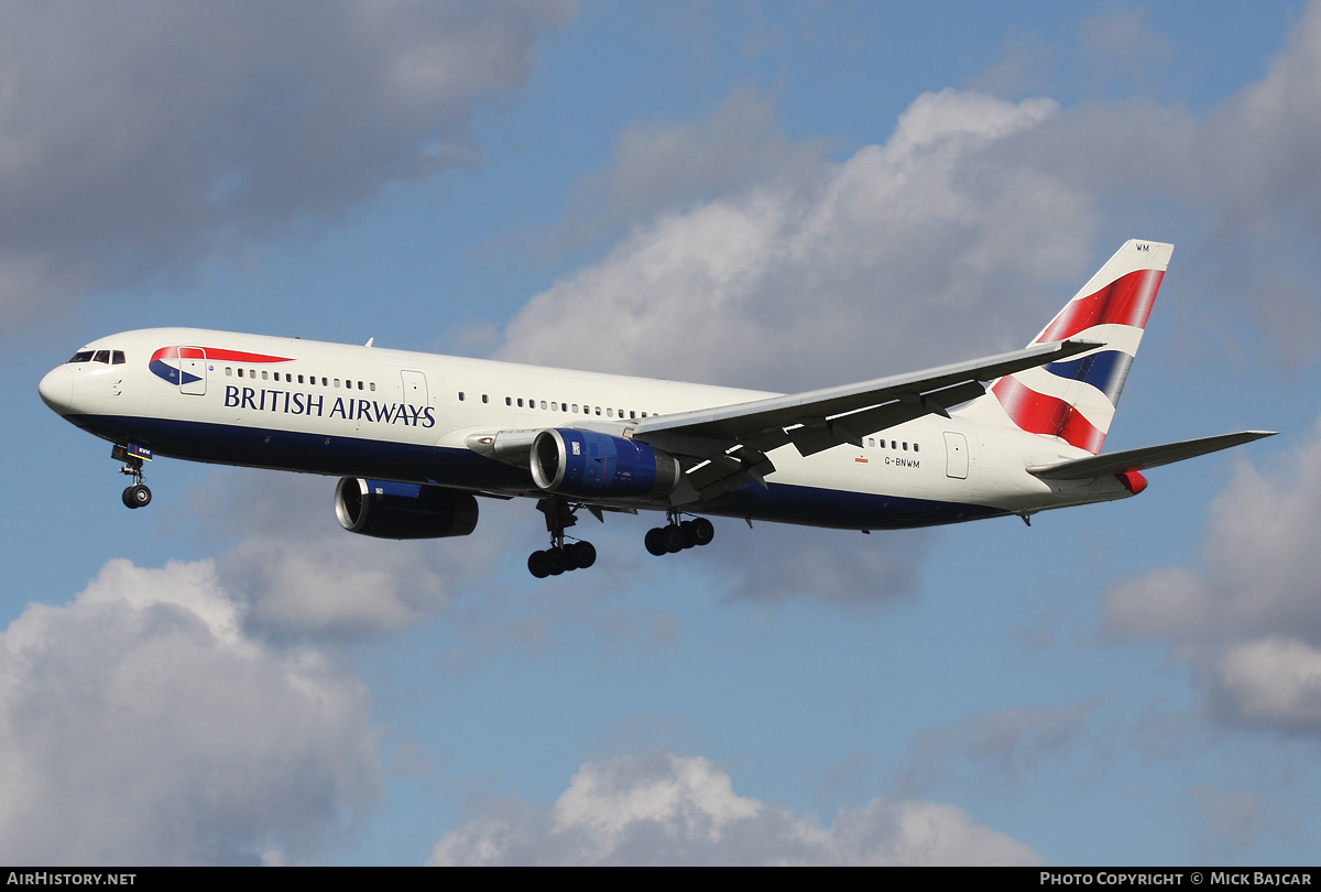 Aircraft Photo of G-BNWM | Boeing 767-336/ER | British Airways | AirHistory.net #13932