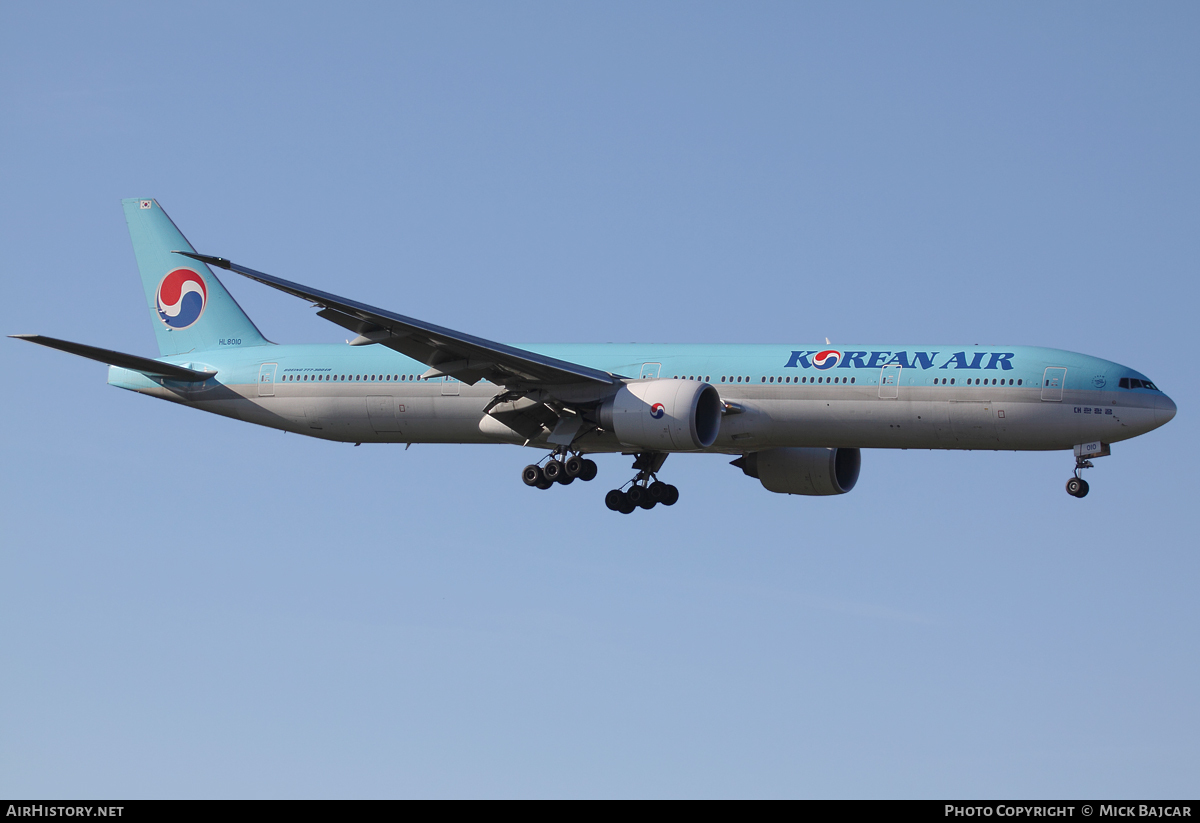 Aircraft Photo of HL8010 | Boeing 777-3B5/ER | Korean Air | AirHistory.net #13964