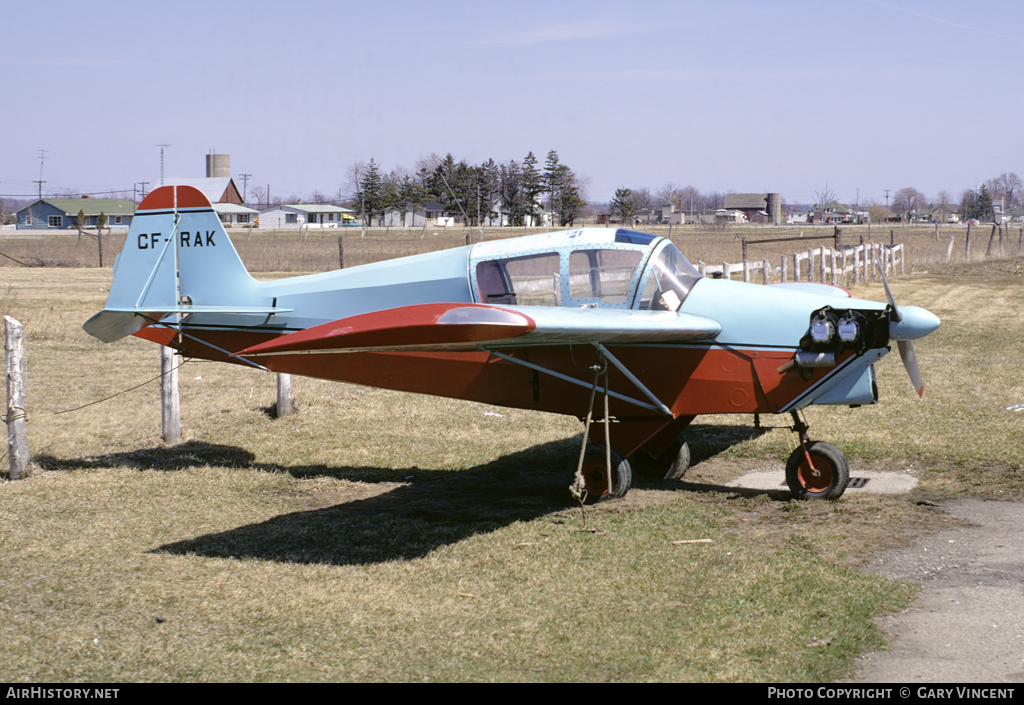Aircraft Photo of CF-RAK | Stits SA-6B Flut-r-Bug | AirHistory.net #13987