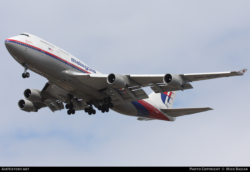 Aircraft Photo of 9M-MPM | Boeing 747-4H6 | Malaysia Airlines | AirHistory.net #14025