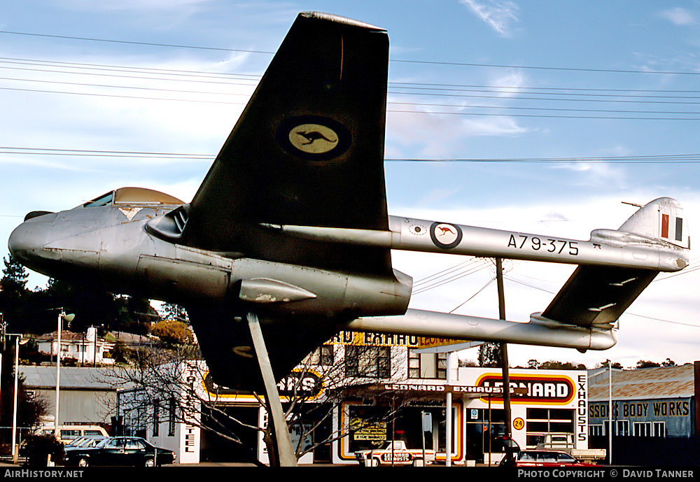 Aircraft Photo of A79-375 | De Havilland D.H. 100 Vampire FB31 | Australia - Air Force | AirHistory.net #14031