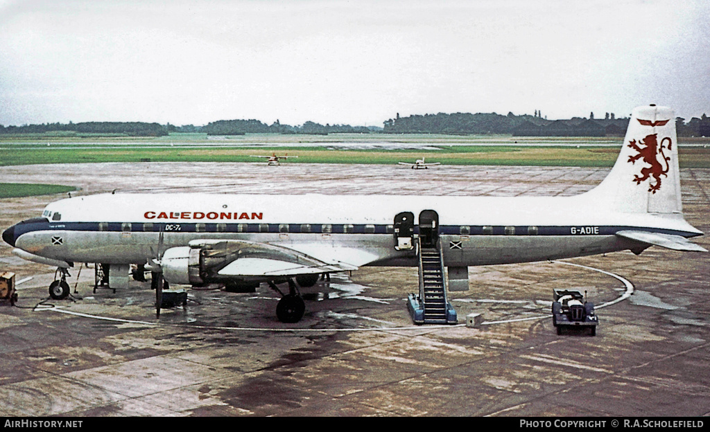 Aircraft Photo of G-AOIE | Douglas DC-7C | Caledonian Airways | AirHistory.net #14062