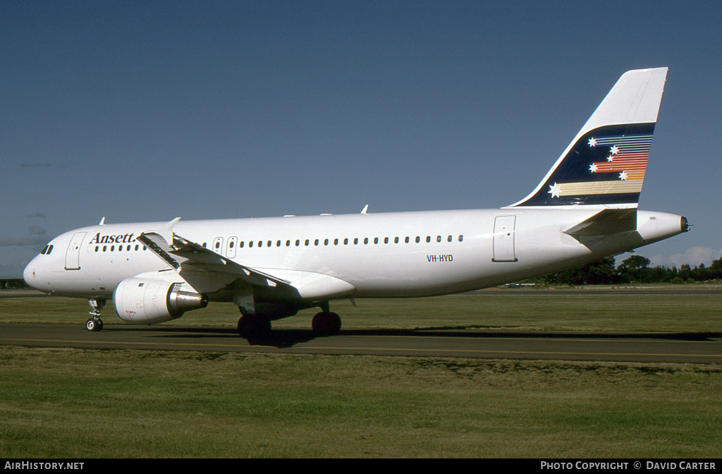 Aircraft Photo of VH-HYD | Airbus A320-211 | Ansett | AirHistory.net #14143