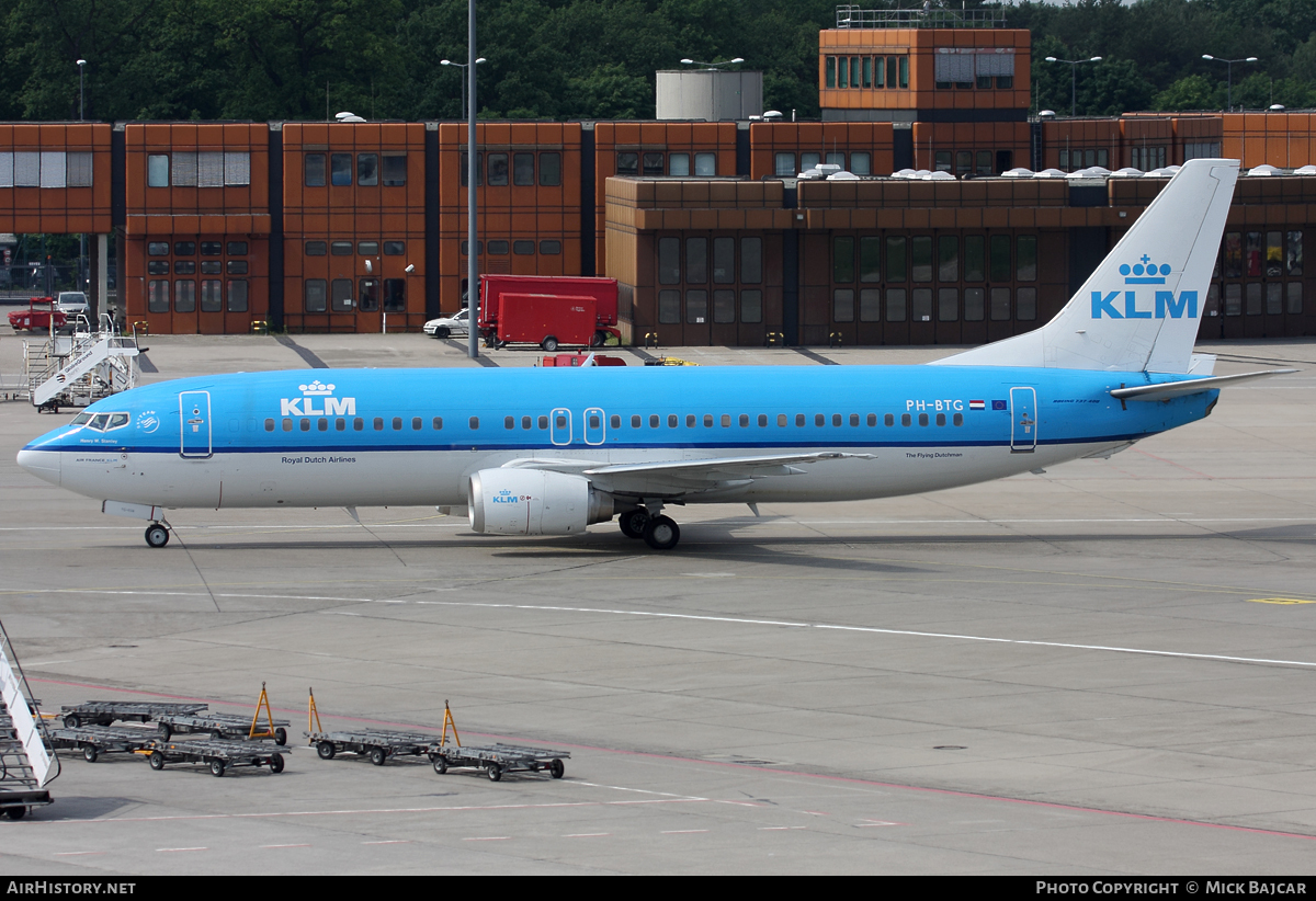 Aircraft Photo of PH-BTG | Boeing 737-406 | KLM - Royal Dutch Airlines | AirHistory.net #14150
