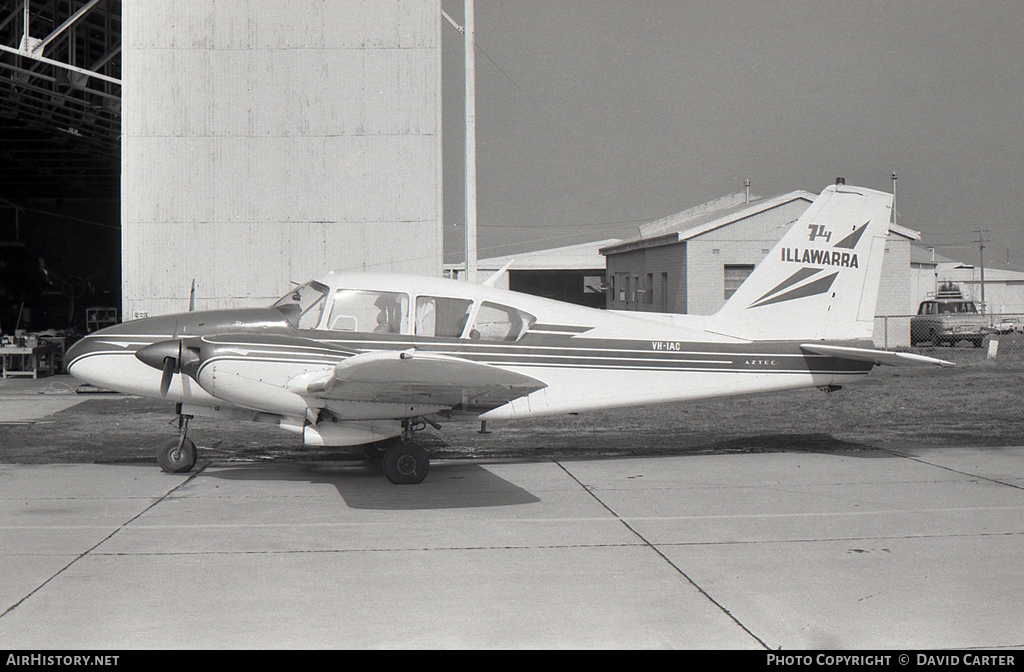 Aircraft Photo of VH-IAC | Piper PA-23-250 Aztec C | Illawarra Flying School | AirHistory.net #14183