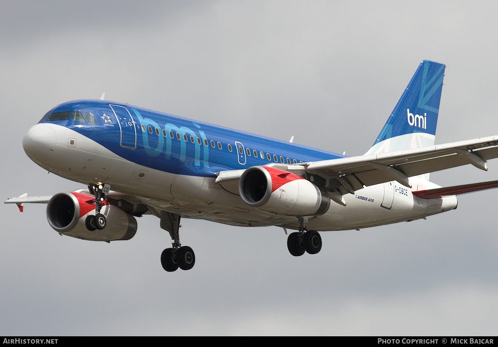 Aircraft Photo of G-DBCE | Airbus A319-131 | BMI - British Midland International | AirHistory.net #14188