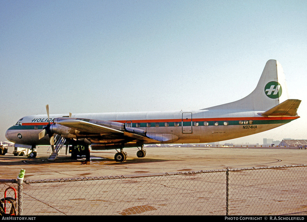 Aircraft Photo of N974HA | Lockheed L-188A Electra | Holiday Airlines | AirHistory.net #14219