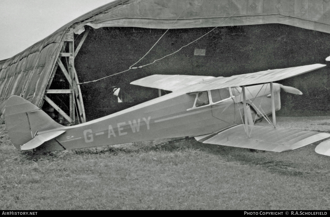 Aircraft Photo of G-AEWY | De Havilland D.H. 87B Hornet Moth | AirHistory.net #14226