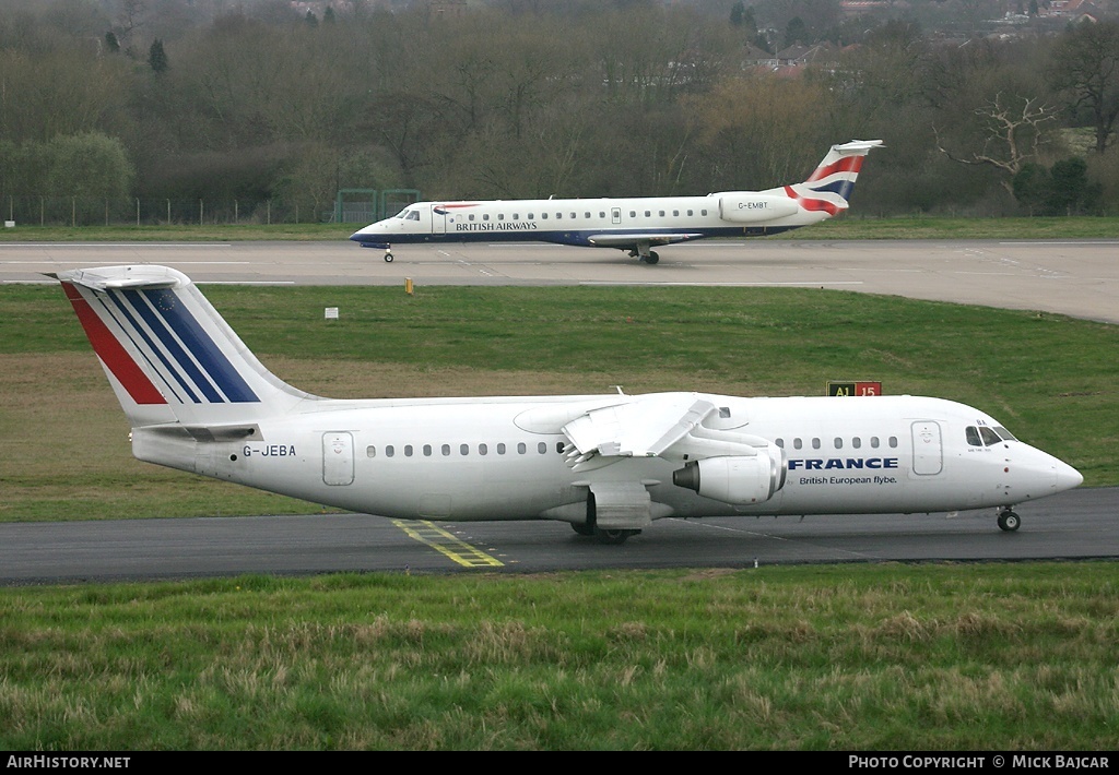 Aircraft Photo of G-JEBA | British Aerospace BAe-146-300 | Air France | AirHistory.net #14271