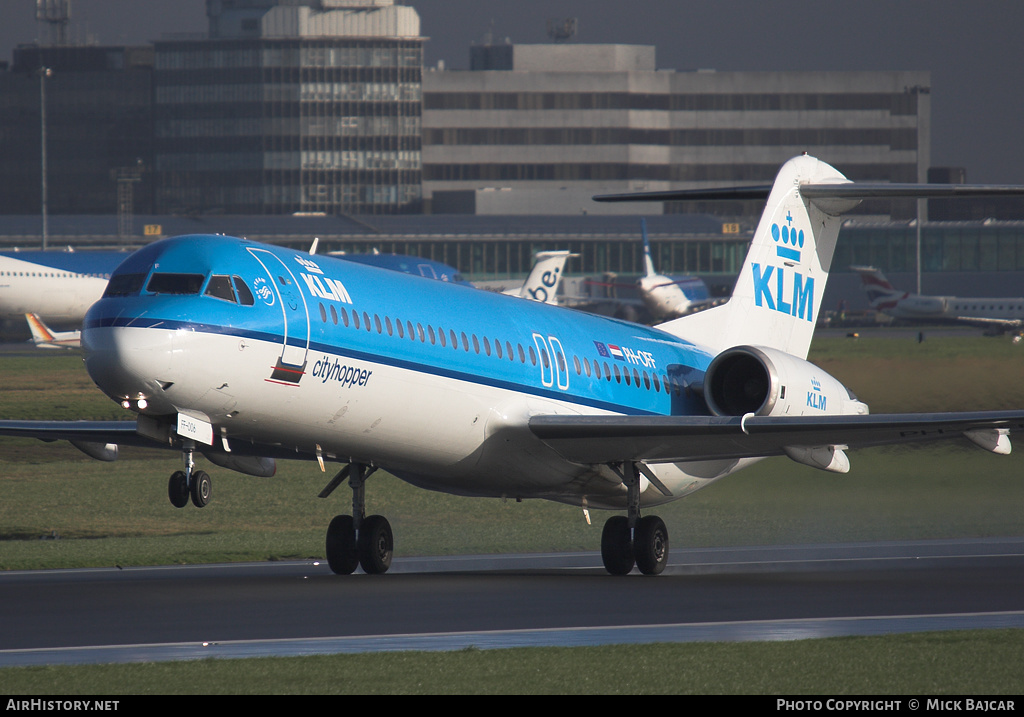 Aircraft Photo of PH-OFF | Fokker 100 (F28-0100) | KLM Cityhopper | AirHistory.net #14301