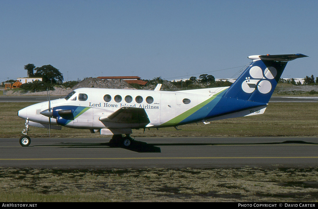 Aircraft Photo of VH-IBF | Beech 200 Super King Air | Lord Howe Island Airlines | AirHistory.net #14340