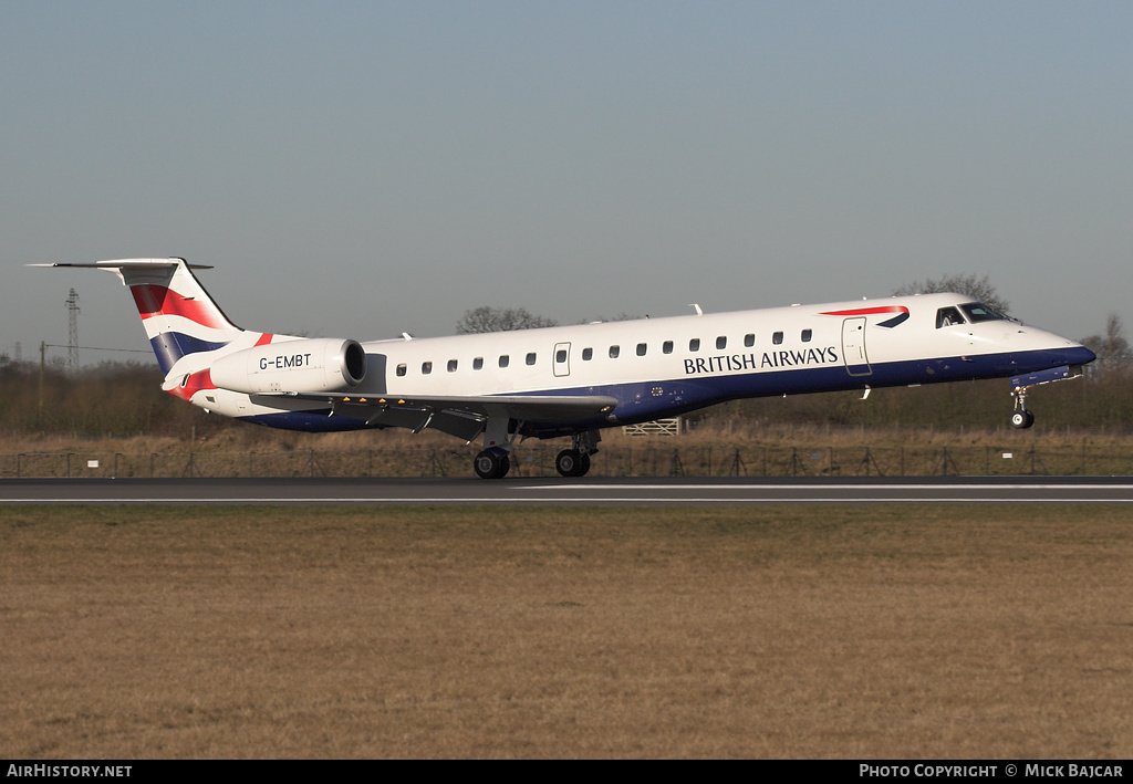 Aircraft Photo of G-EMBT | Embraer ERJ-145EU (EMB-145EU) | British Airways | AirHistory.net #14391