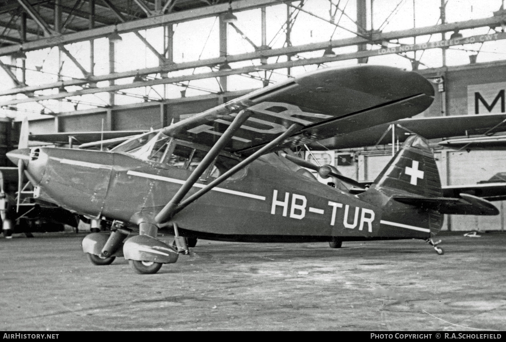 Aircraft Photo of HB-TUR | Stinson 108-2 Voyager | AirHistory.net #14394