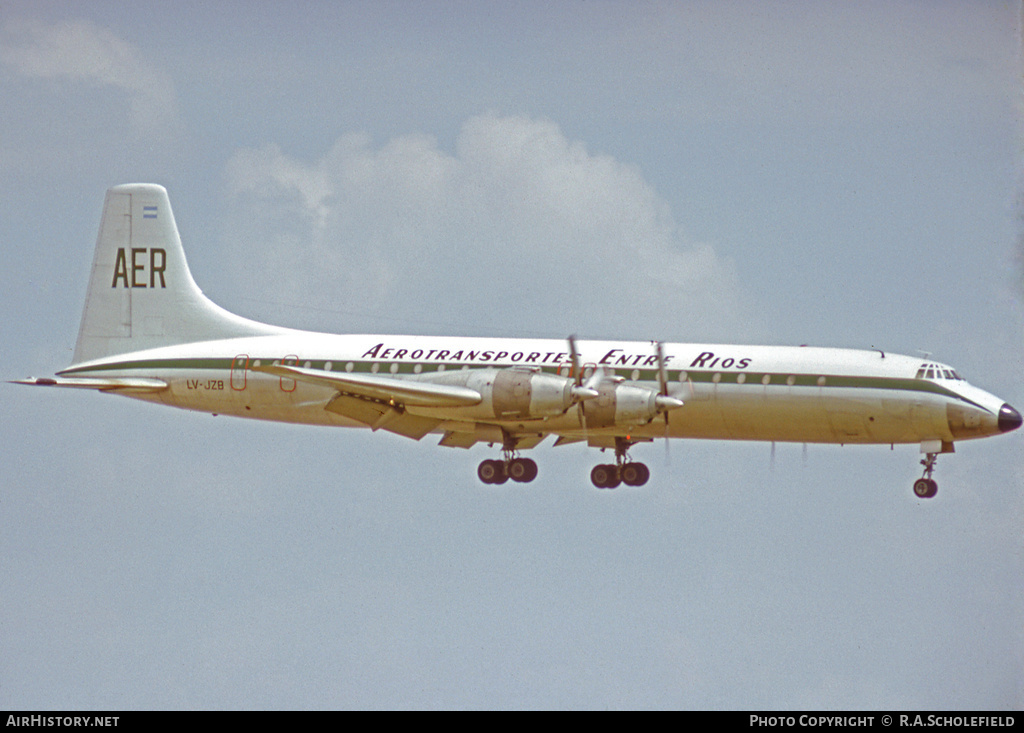Aircraft Photo of LV-JZB | Canadair CL-44-6 Yukon | Aerotransportes Entre Ríos - AER | AirHistory.net #14406