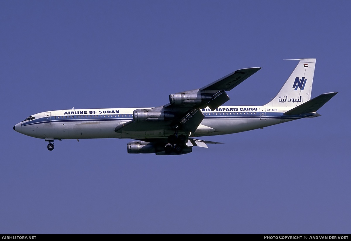 Aircraft Photo of ST-AKR | Boeing 707-328C | Nile Safaris Aviation | AirHistory.net #14418