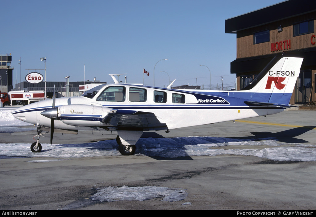 Aircraft Photo of C-FSON | Beech 58 Baron | North Cariboo Air | AirHistory.net #14465