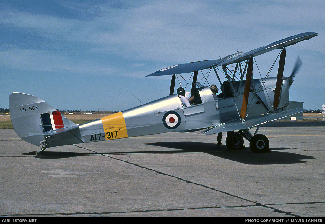 Aircraft Photo of VH-BCZ / A17-317 | De Havilland D.H. 82A Tiger Moth | Australia - Air Force | AirHistory.net #14491