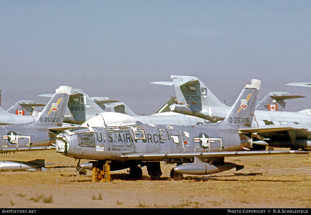 Aircraft Photo of 52-5345 / 0-25345 | North American F-86F Sabre | USA - Air Force | AirHistory.net #14503