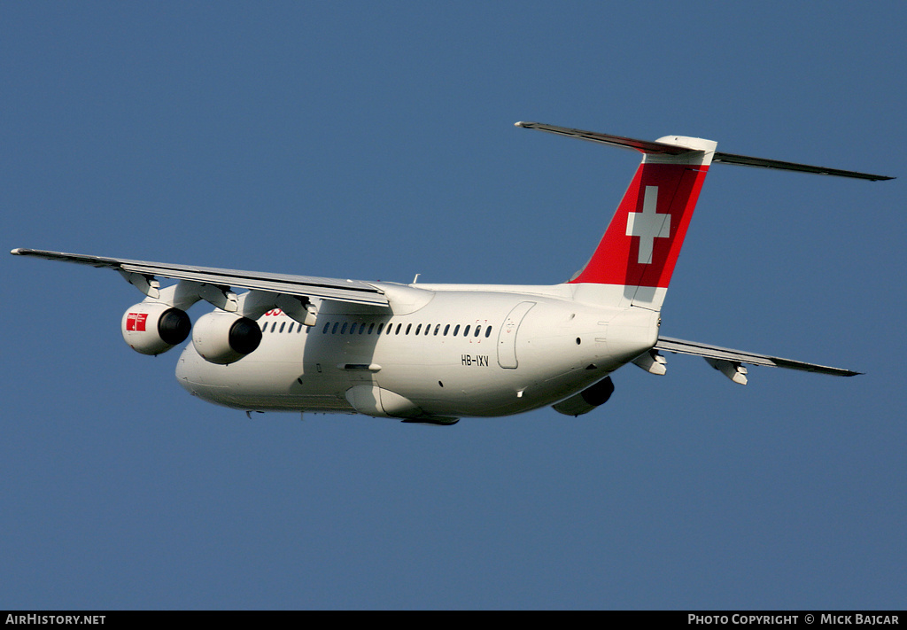 Aircraft Photo of HB-IXV | British Aerospace Avro 146-RJ100 | Swiss International Air Lines | AirHistory.net #14528