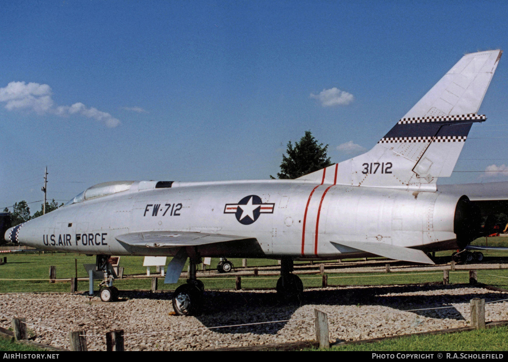 Aircraft Photo of 53-1712 / 31712 | North American F-100C Super Sabre | USA - Air Force | AirHistory.net #14545