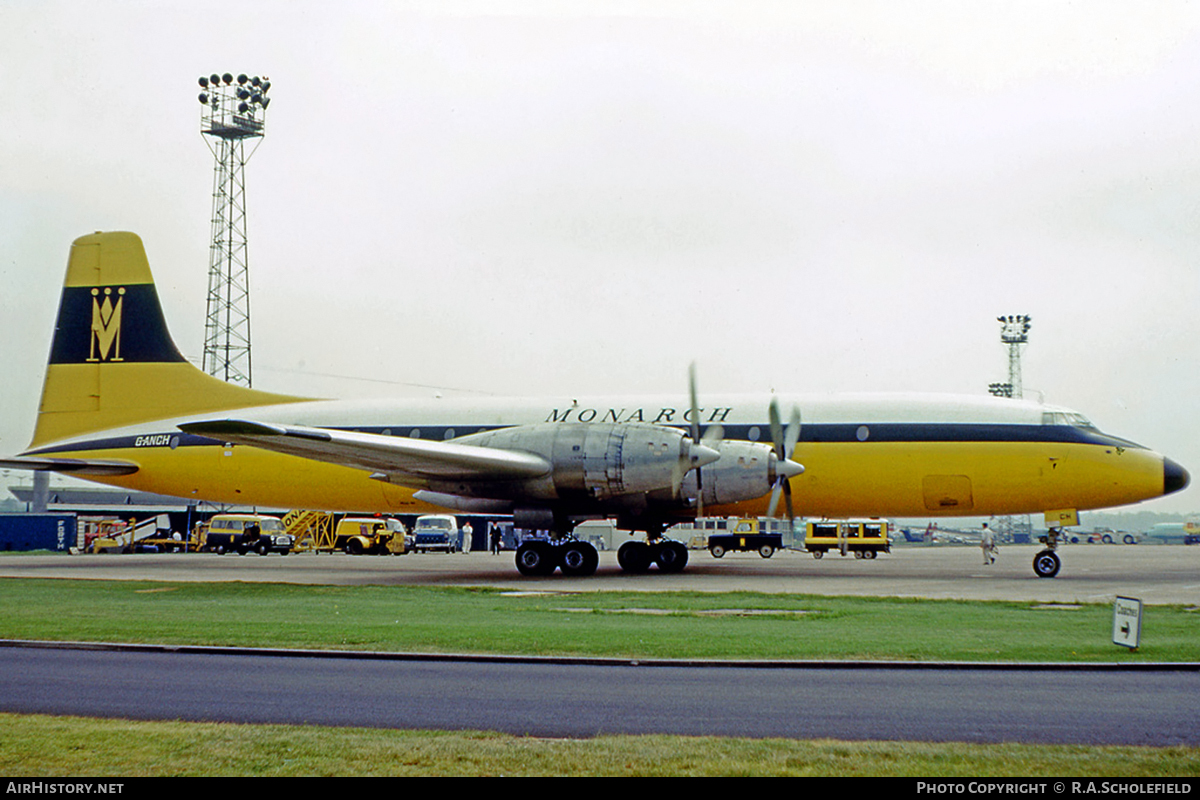 Aircraft Photo of G-ANCH | Bristol 175 Britannia 309 | Monarch Airlines | AirHistory.net #14573