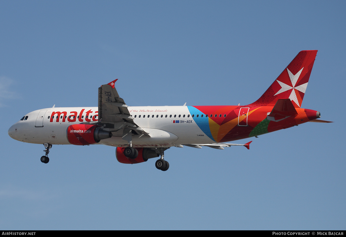 Aircraft Photo of 9H-AEK | Airbus A320-211 | Air Malta | AirHistory.net #14608