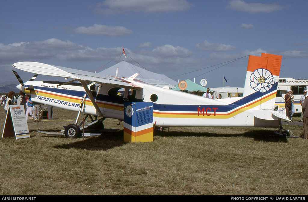 Aircraft Photo of ZK-MCT / MCT | Pilatus PC-6/B2-H2 Turbo Porter | Mount Cook Line | AirHistory.net #14615