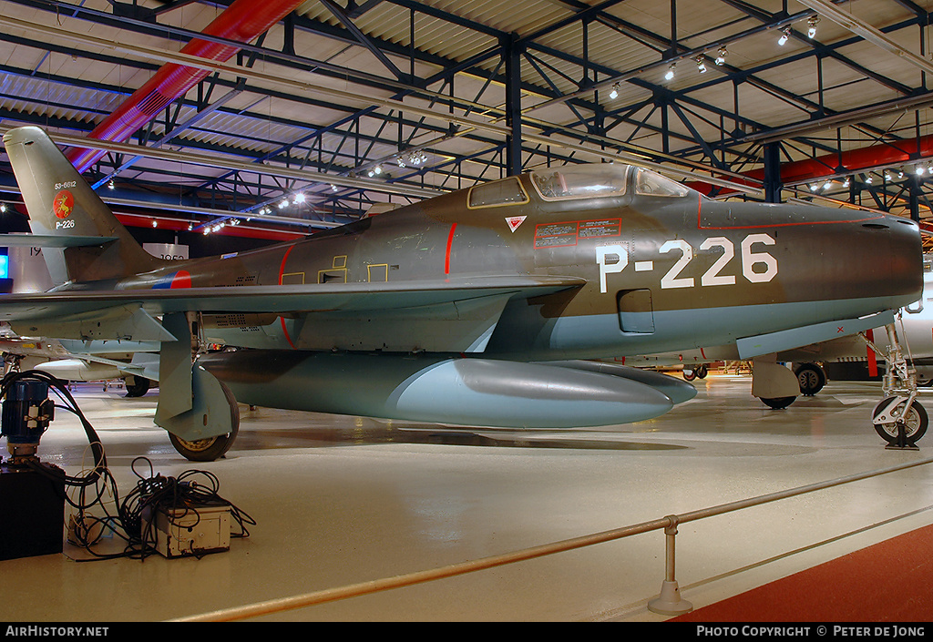 Aircraft Photo of P-226 | Republic F-84F Thunderstreak | Netherlands - Air Force | AirHistory.net #14618