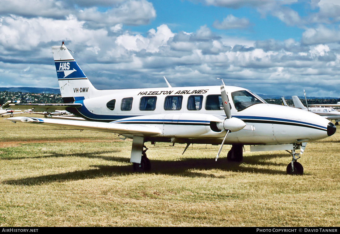 Aircraft Photo of VH-DMV | Piper PA-31-350 Navajo Chieftain | Hazelton Airlines | AirHistory.net #14635