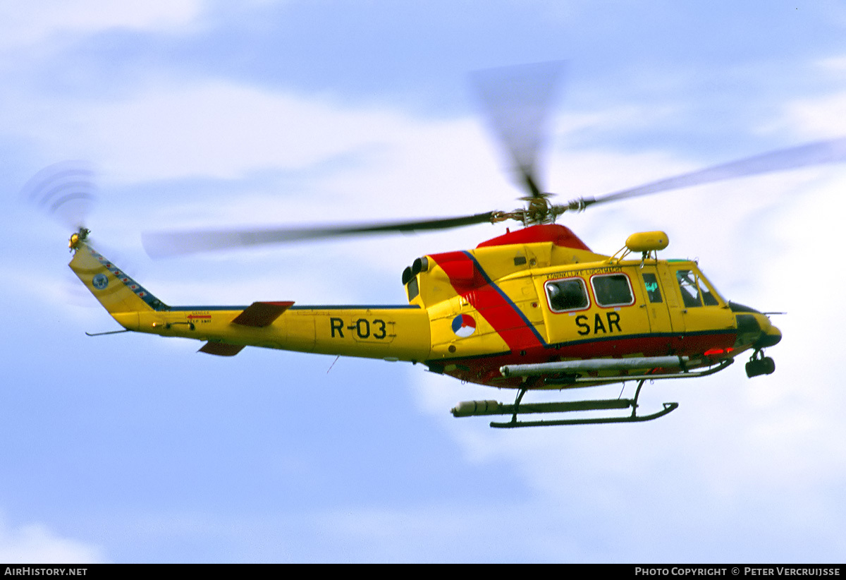 Aircraft Photo of R-03 | Agusta AB-412SP Grifone | Netherlands - Air Force | AirHistory.net #14681